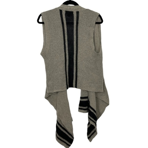 Banana Republic Alpaca Mohair Waterfall Sleeveless Stripe Details Cardigan - Picture 3 of 6